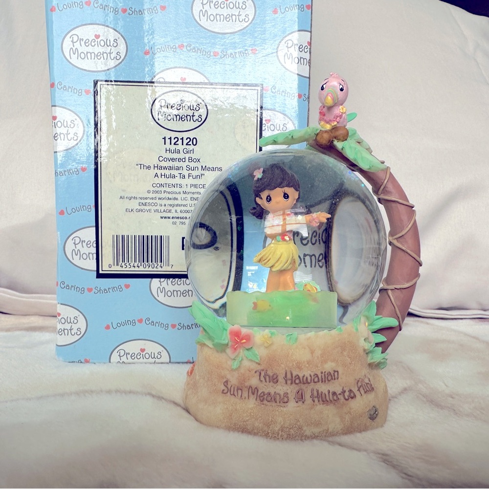 New PRECIOUS MOMENTS GLOBE FIGURINE